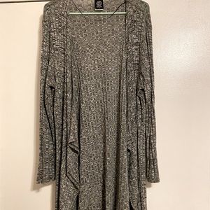 Long open front cardigan